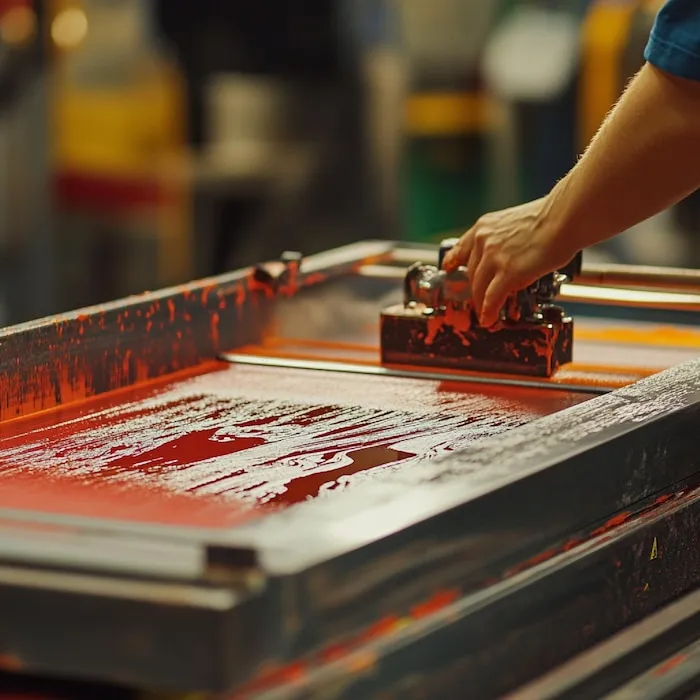 closeup-screen-printing-process