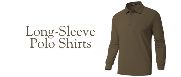 Long-Sleeve Polo Shirts